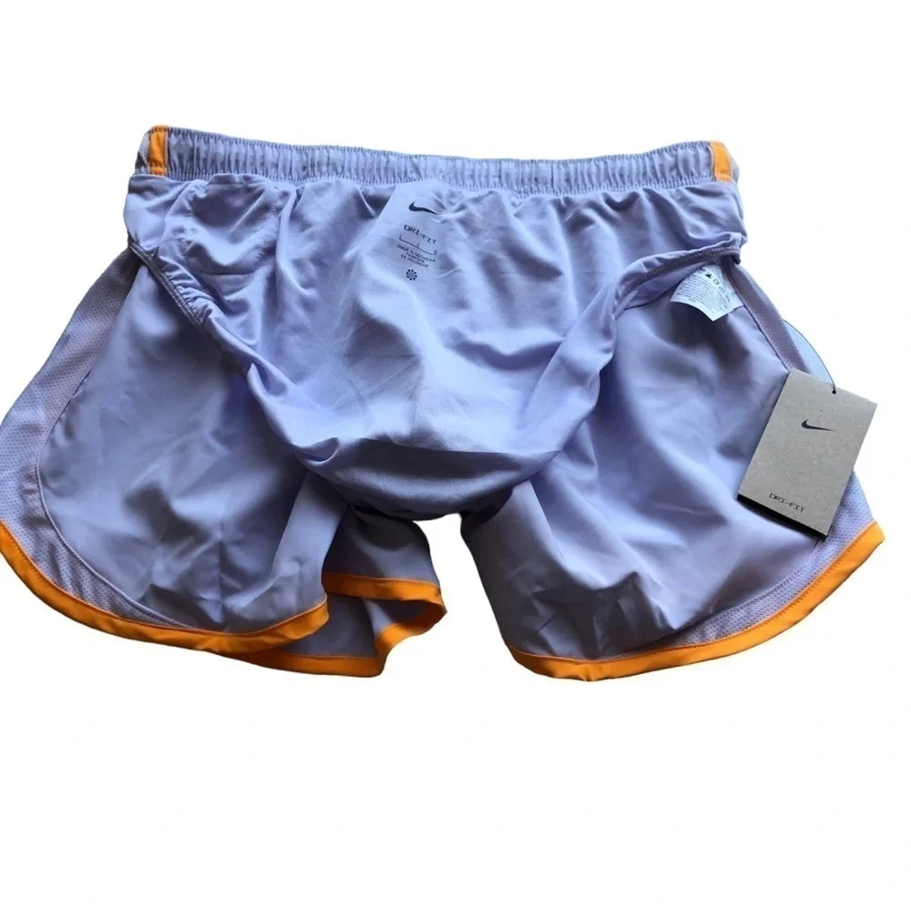Nike NWT Dri Fit Icon Tempo Shorts Lined Running Shorts Purple Orange Large